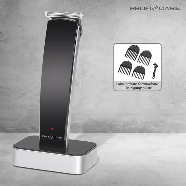 Profi-Care PC-HSM/R 3051 Skäggtrimmer, Hårtrimmer Svart, Silver