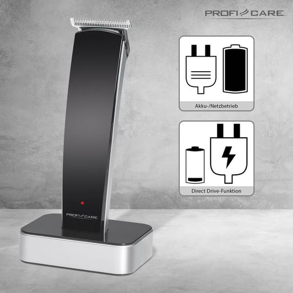 Profi-Care PC-HSM/R 3051 Skäggtrimmer, Hårtrimmer Svart, Silver