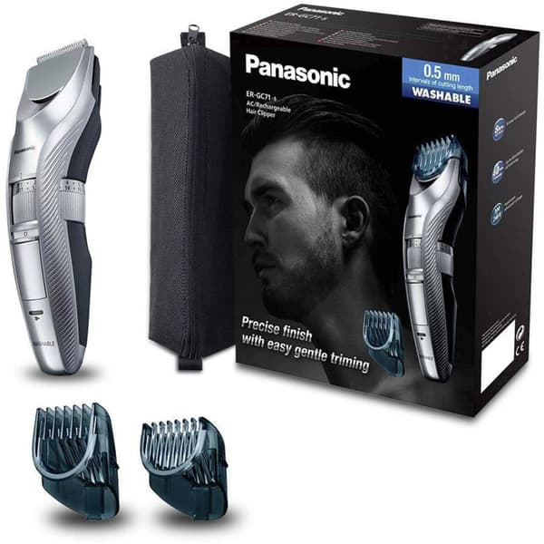 Panasonic Hårtrimmer sköljbar Silver