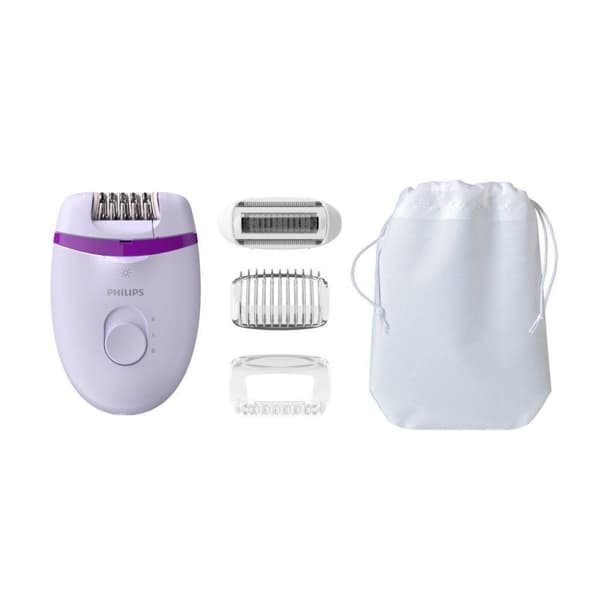 Philips BRE275/00 Satinelle Epilator med tilbehør Hvid/lilla