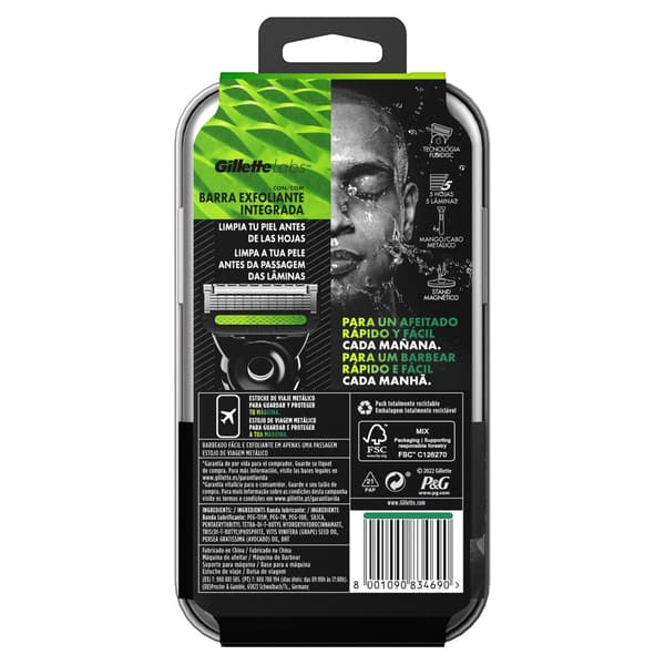 Gillette Labs Maq 1up+travel Case Transparent