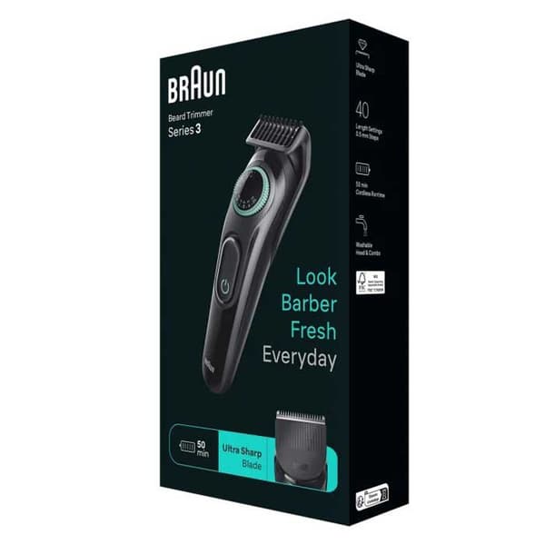 Braun Hiusleikkurit Bt3411 Musta