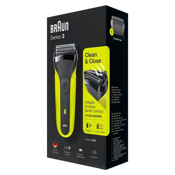 Braun Hårklippare Series 3 300s Gul,Svart