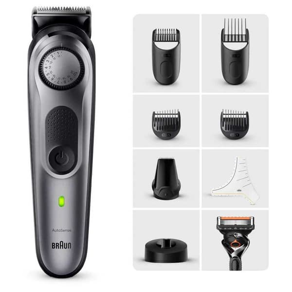 Braun Parranajokone Bt7420 musta, Harmaa