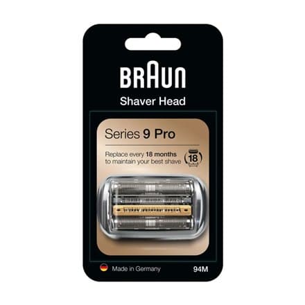 Braun | Vaihtopää | Kasetti 94M | Käyttöaika (max) min | Hopea