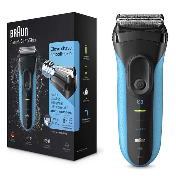 Braun Series 3 3010 Parranajokone Hopeinen One Size / EU Plug