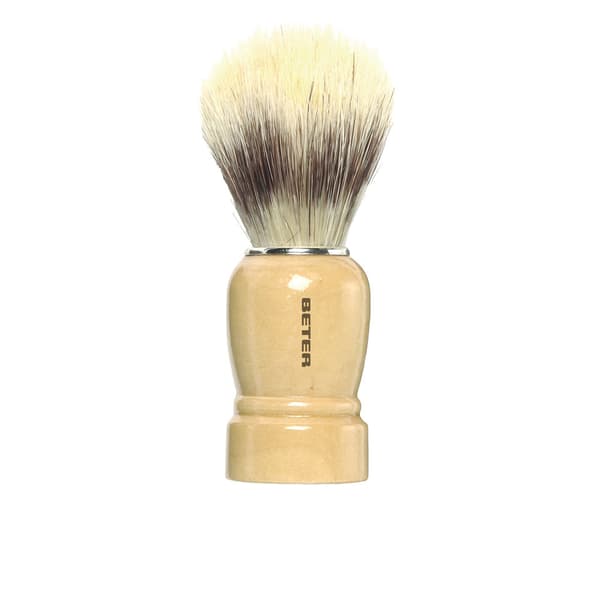 SHAVING BRUSH wooden handle synthetic hair 1 unit
