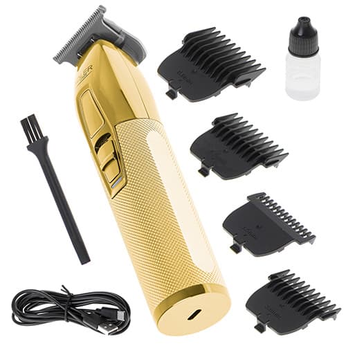 AD 2836 guld Professionel hårklippertrimmer - USB