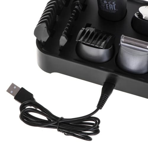AD 2944 Trimmer - 6 in 1 -hoitosetti LCD-näytöllä ja latausalustalla