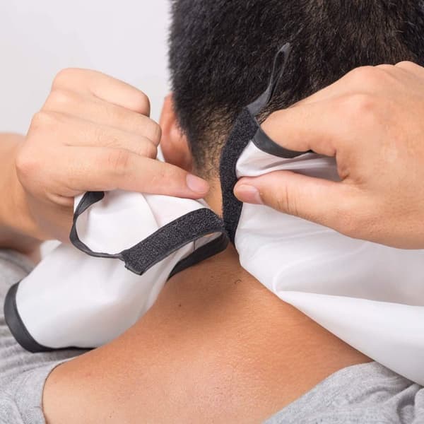 Forklæde til Barbering & Skæg / Skægforklæde - Gather Skæg Hvid