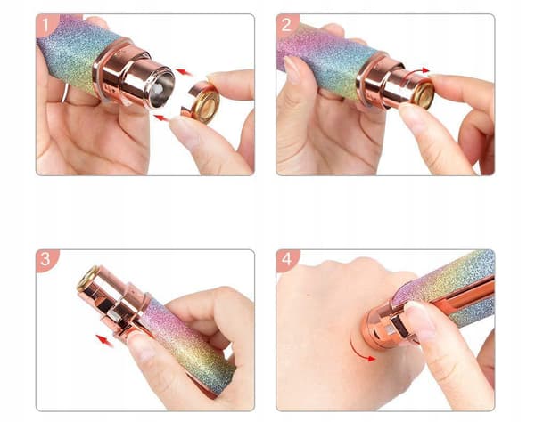 SET TRIMMER NÄSA ÖGONBRYN KROPPSHÅR BORSTE 2 I 1 USB