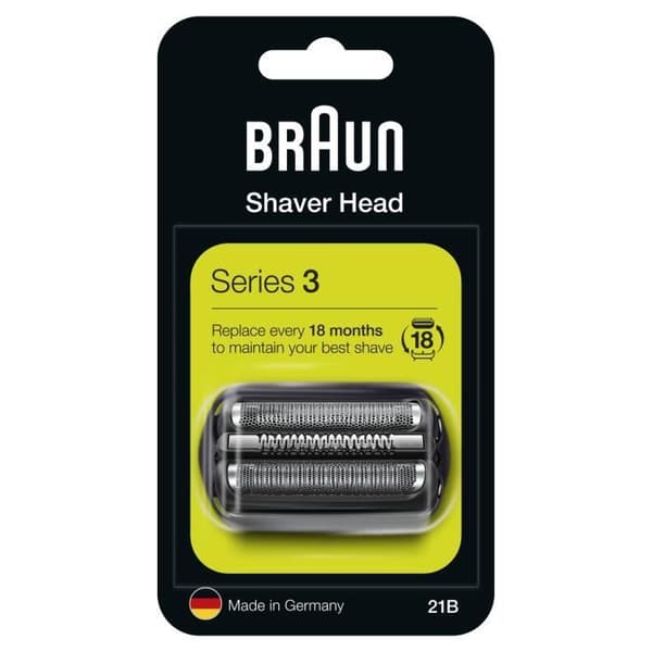 BRAUN 21B Svart kassett för rakapparater Serie 3