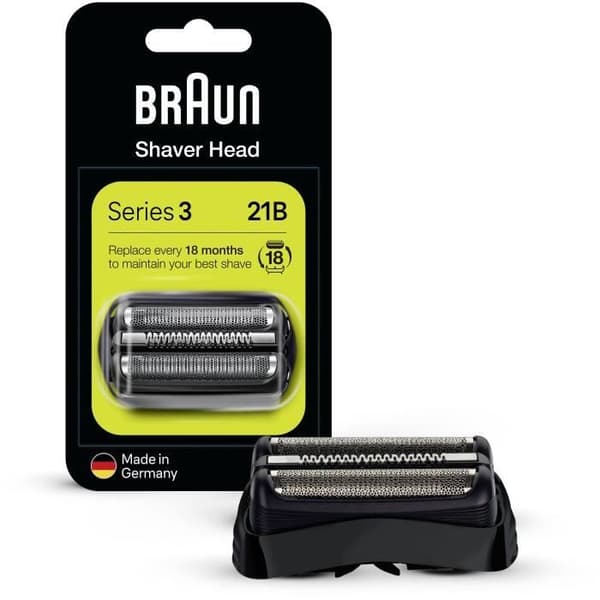BRAUN 21B Svart kassett för rakapparater Serie 3