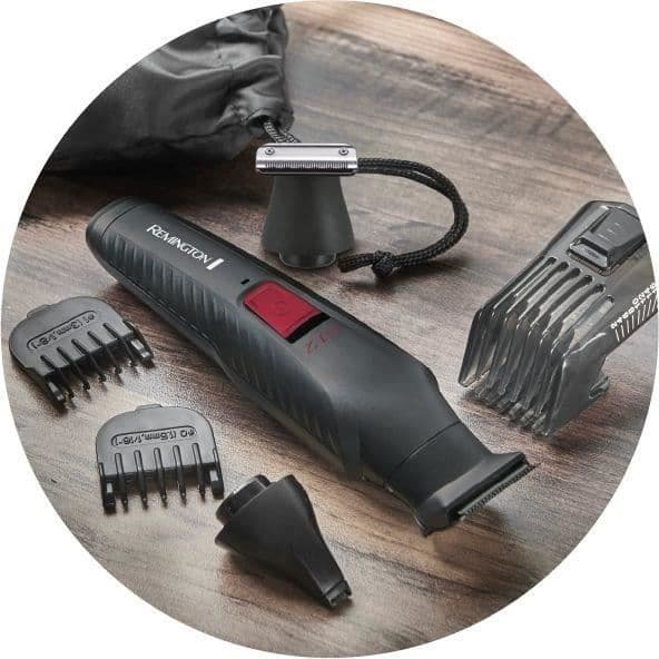 Multifunktionssats - REMINGTON - G12 Graphite-serien - 12 i 1 - Självslipande blad - Batteritid 40 min - USB