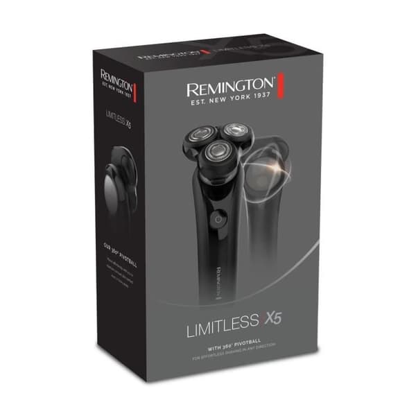 Remington XR1750 X5 LIMITLESS sähköparranajokone - 360° kääntyvä palloteknologia. 3 joustavaa ajopäätä. mukavuus. märkä- ja kuiva-ajoon. johdoton