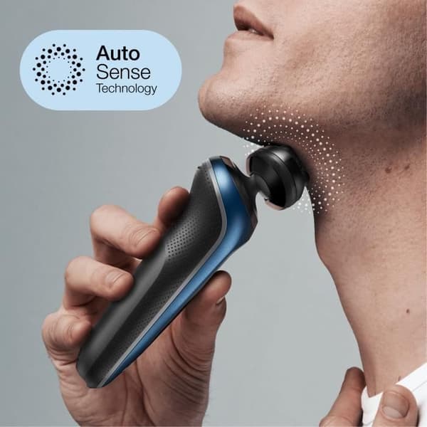 BRAUN Series 6 61-B7200cc elektrisk barbermaskine - SensoFlex drejeligt hoved og SensoFoil-blade - Blå
