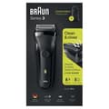 Miniatyrbillede 4 af 6: Braun Series 3.301S Sort Trådløs Barbermaskine