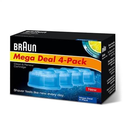 Braun | Refills 4-pak | Rengør og forny CCR4 3+1