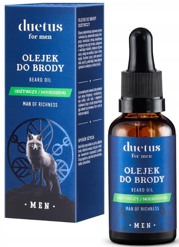 DUETUS Skægolie til mænd, nærende 30 ml