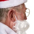 Miniatyrbild 3 av 6: Santa Claus peruk och skägg - vit