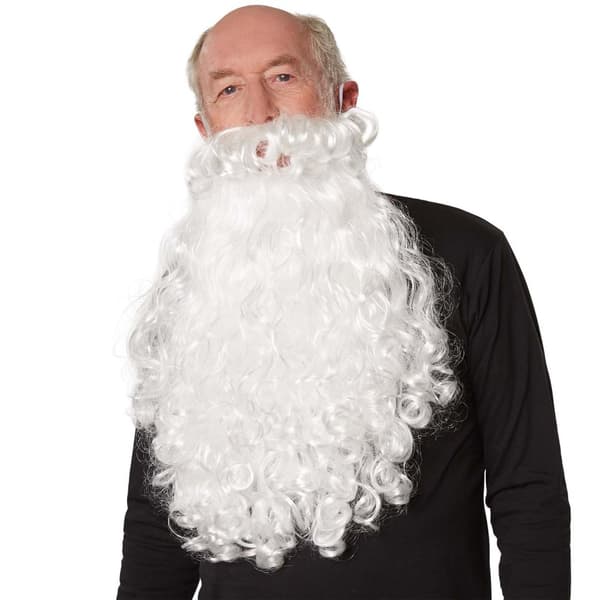 Santa Claus peruk och skägg - vit