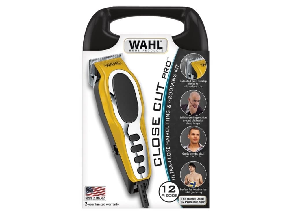 Wahl CloseCut Pro, Svart, Silver, Gul, 0,6 mm, 1,3 cm, 4,6 cm, Kolstål, Electromagnetic vibration
