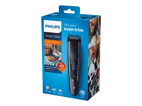 Philips BeardTrimmer Series 5000 BT5515 - Trimmer - trådløs Sort