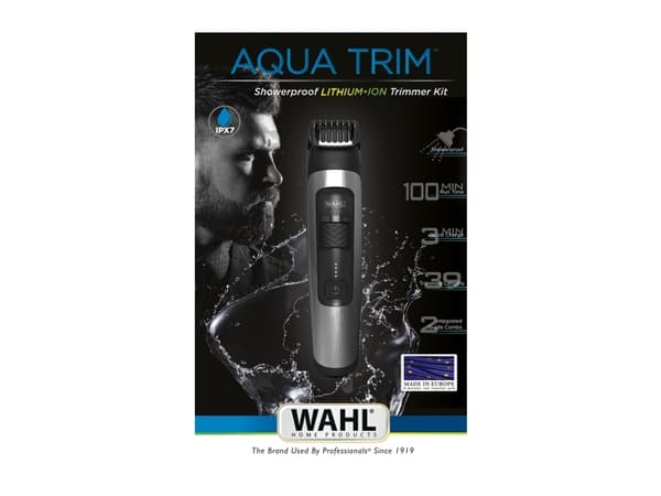 Wahl Aqua Trim, Tvättbar, AC/Batteri, Silver