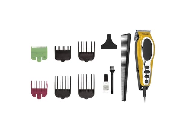 Wahl CloseCut Pro, Musta, Hopea, Keltainen, 0,6 mm, 1,3 cm, 4,6 cm, Hiiliteräs, Electromagnetic vibration