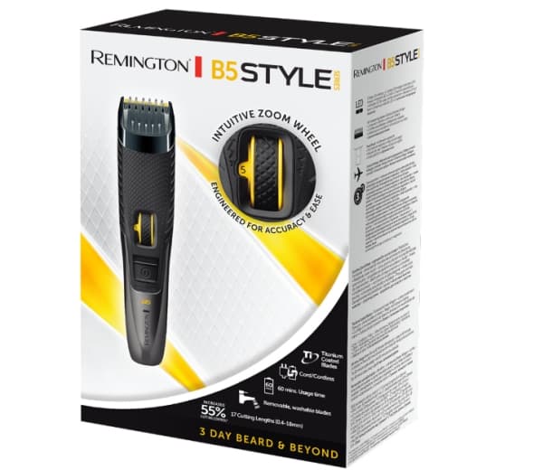 Remington Style Series B5 MB5000 - Trimmer - trådløs Sort, Gult