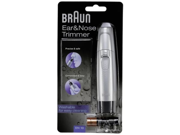 Braun EN 10 korvan- ja nenäkarvojen trimmeri hopea/musta