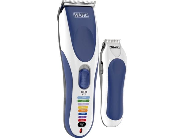 Wahl 09649-916, Blå, Vit, Termoplastiskt gummi (TPR), 1 mm, 2,5 cm, 4 cm, Skägg