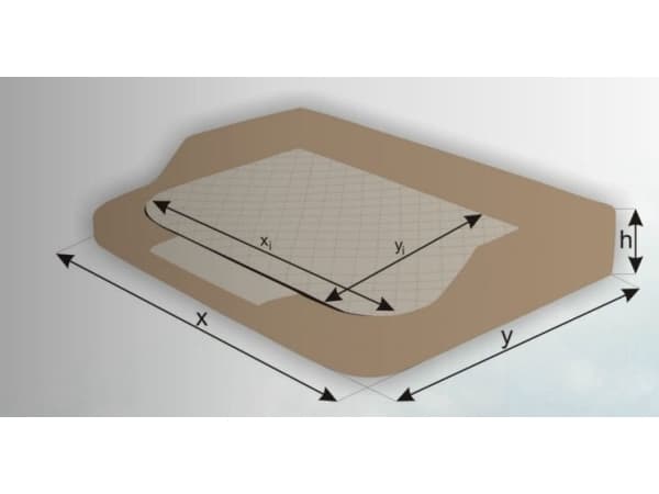 Hobbydog Medico Standard seng - Grafitt med sort XXL madrass