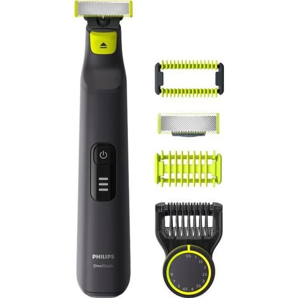 PHILIPS Oneblade Pro QP6530 / 99 Rakapparat / Skäggtrimmer - Förpackning med QP6530 / 15 + QP610 / 55