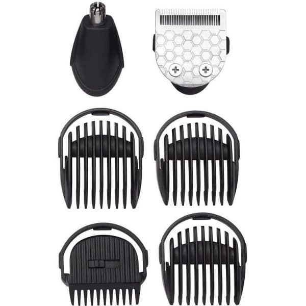 BABYLISS MT725E - 6 i 1 multifunktionstrimmer - Trådlös - 60 min autonomi - 2 utbytbara tillbehör - Tvättbara huvuden