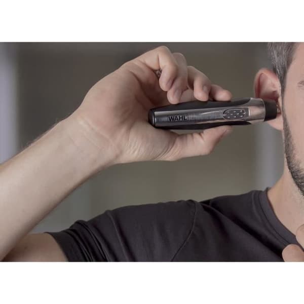 WAHL 05604-616 - Deluxe resesats - Precisionstrimmer litiumjonbatteri och toalettpåse - Roterande huvud - Kam