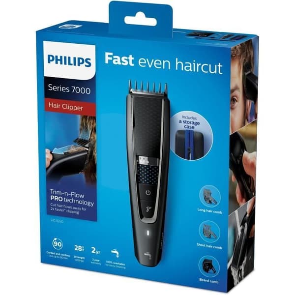 PHILIPS HC7650 / 15 - Series 7000 Hair and Beard Shaver / Trimmer with Travel Bag and Barber Kit