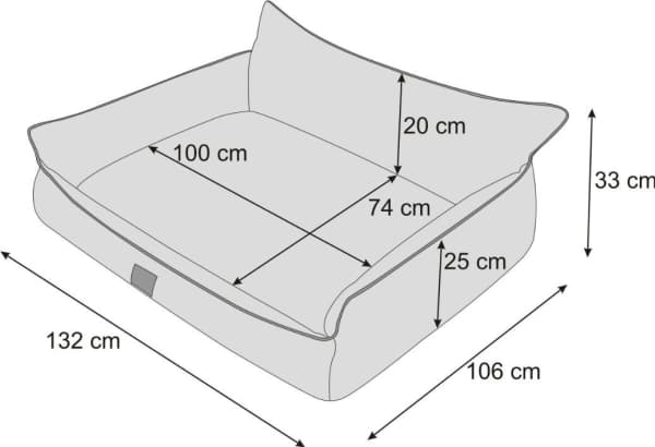 Hobbydog Bed Joker Ekolen Sort str XXXL