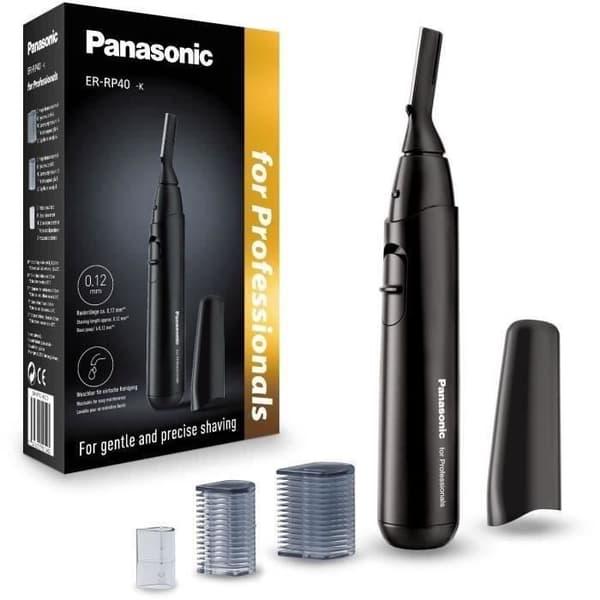 PANASONIC - ER-RP40 - Rakhyvstrimmer - 10° vridbart flexibelt huvud Sort