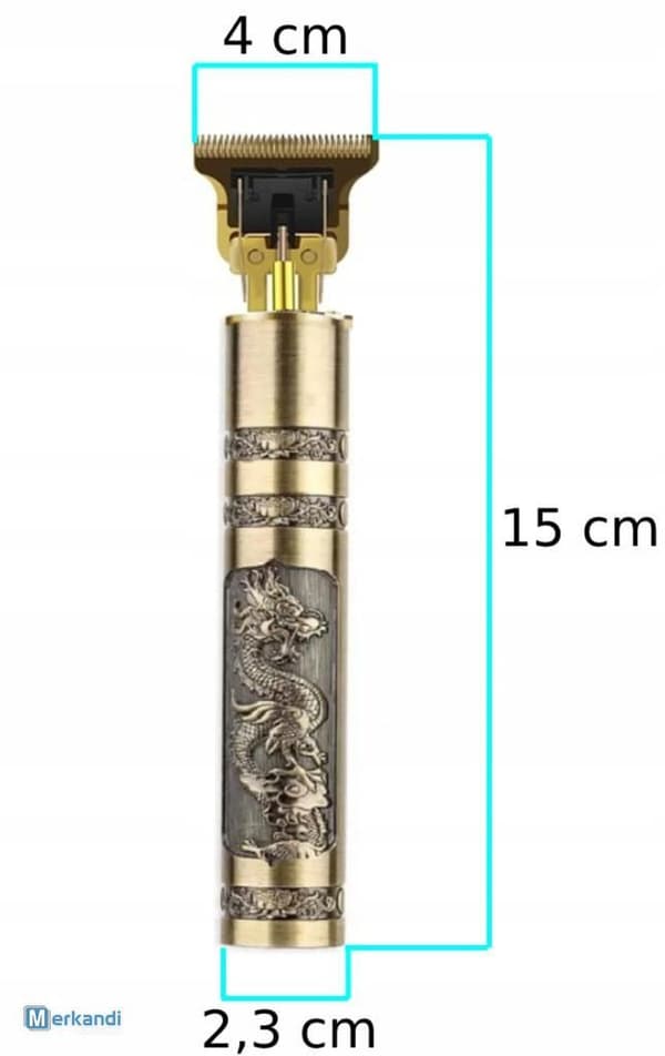 BEKVÄM SKÄGG- OCH HÅRTRIMMER VINTAGE T9 Guld