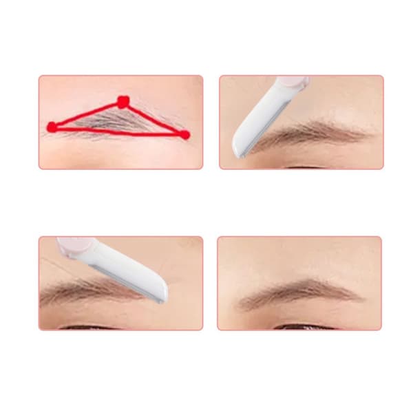 INF Eyebrow Razor 3 kpl Ruohon väri