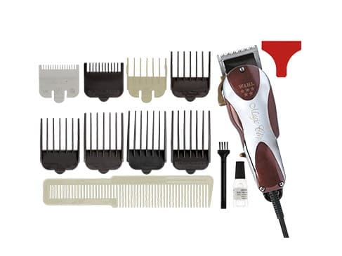 Wahl Profi Haarschneider Magic Clip, Röd, Rostfritt stål, 0,8 mm, 2,5 mm, 4 cm, AC, 230 V