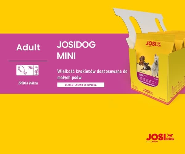 JosiDog Mini Täysravinto aikuisille pienikokoisille koirille, 10 kg
