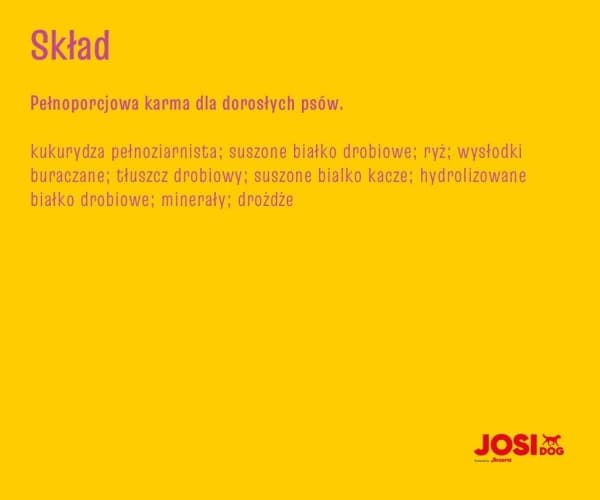 JosiDog Mini Täysravinto aikuisille pienikokoisille koirille, 10 kg