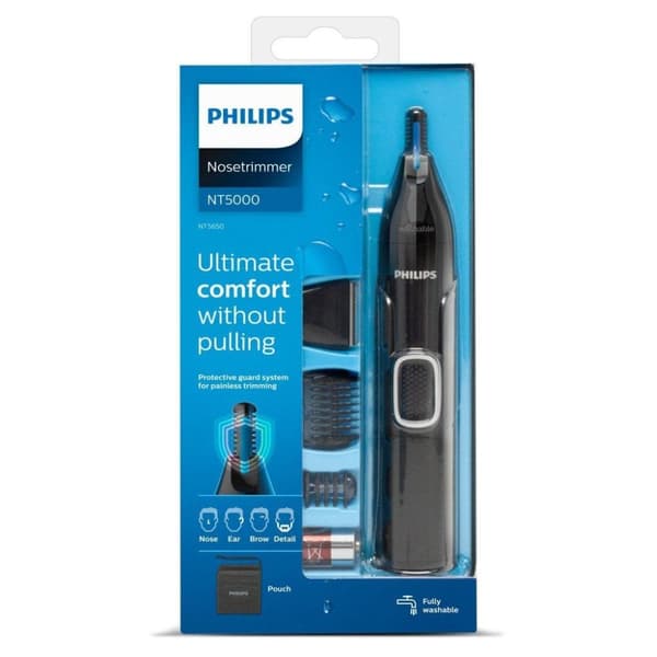 Philips NT5650/16 Series 5000 Næseøre Øjenbryn og detaljetrimmer sort