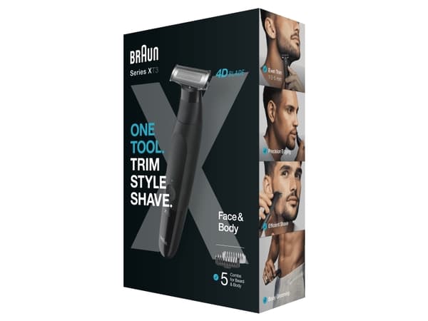 Braun XT3200, Sort, Rustfritt stål, Rektangel, 1 mm, 5 mm, Universell