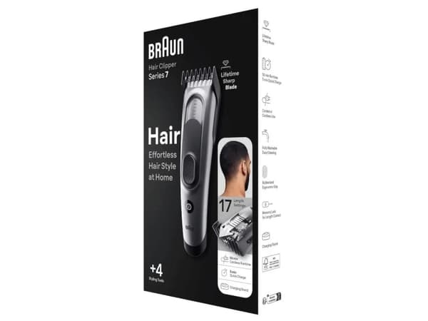 Braun MGK3440, Sort, Grå, 1 mm, 2,1 cm, Batteri, 80 min, Innebygd batteri