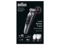 Miniatyrbild 1 av 5: Braun BeardTrimmer BT9420, Tvättbar, Batteri, Svart, Grå