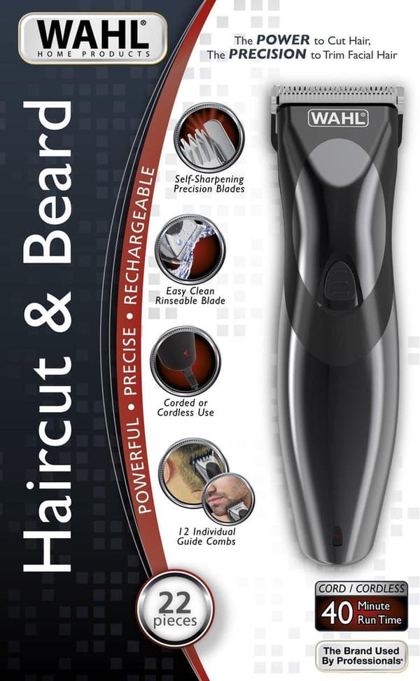 Wahl 9639-816 hårtrimmer/klippare Svart