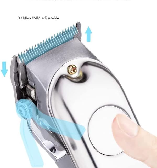 INF Hårklippare och trimmer med tillbehör Svart   Silver